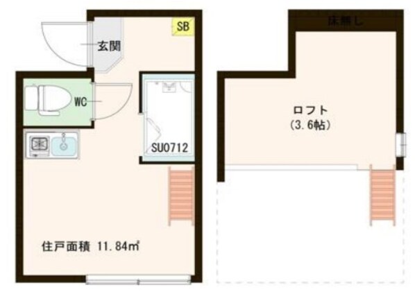 ハーモニーテラス菊川の物件間取画像